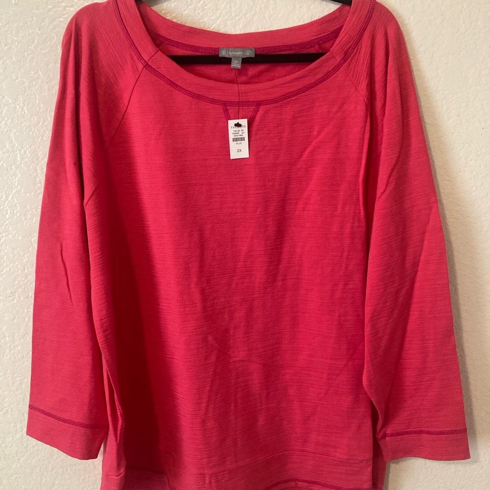 Talbots Fuchsia Long Sleeve Tee